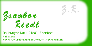 zsombor riedl business card